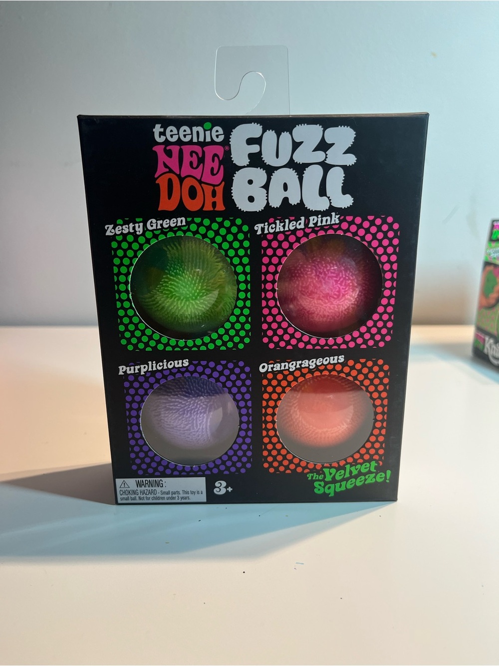Fuzz Ball 4-Pack - Zesty Green, Tickled Pink, Purplicious, Orangrageous